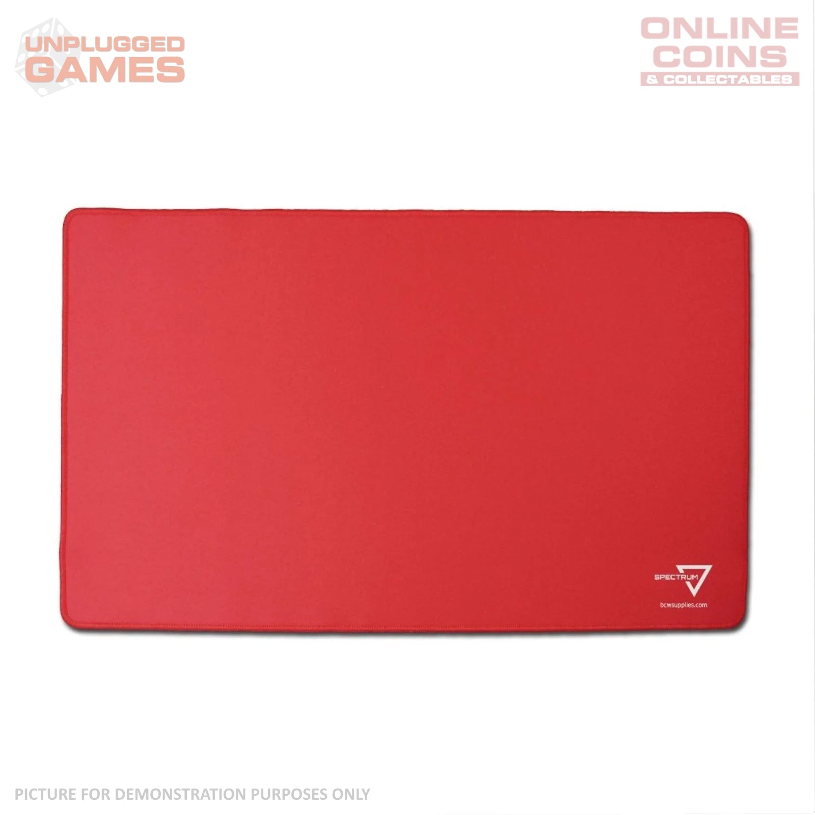 BCW Playmat with Stitched Edging RED